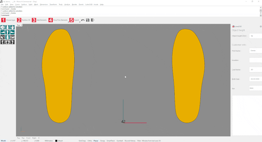 How to sink using LutraCAD software