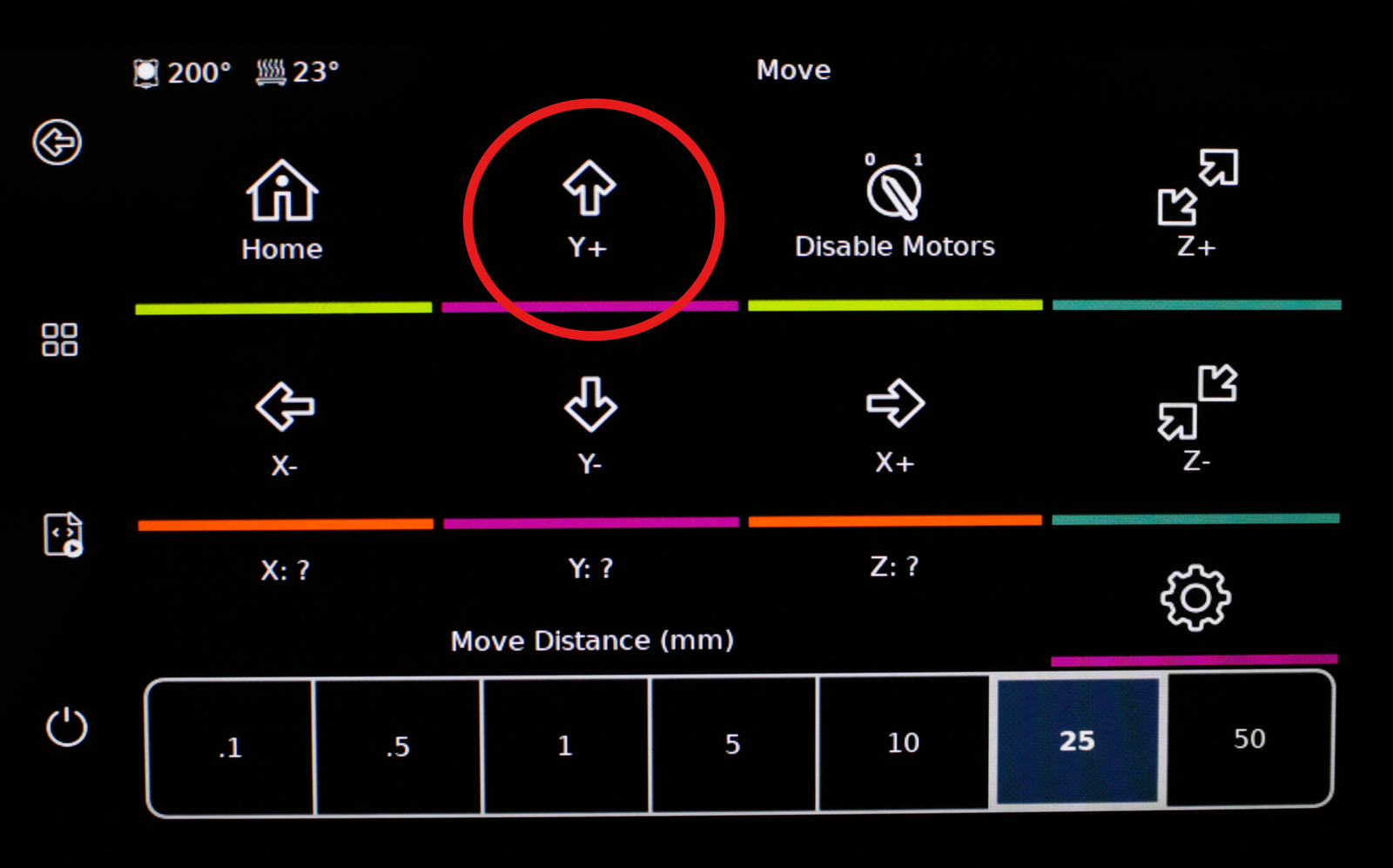 Y+-knop